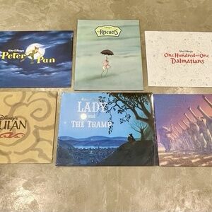 6 Disney Lithographs: Peter Pan, Mulan, Jungle Book, Lady And The Tramp, & More…